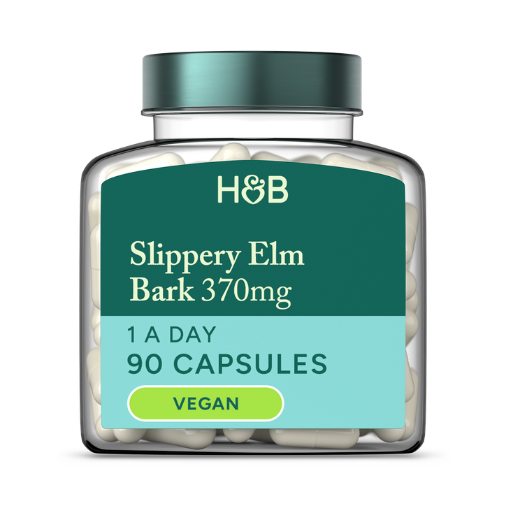 Holland & Barrett Slippery Elm Bark 370mg 90 Capsules
